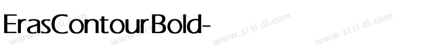 ErasContour Bold字体转换